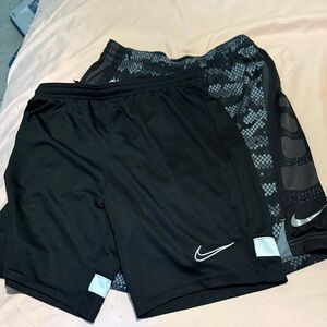 Nike Kids Black and Patterned Shorts